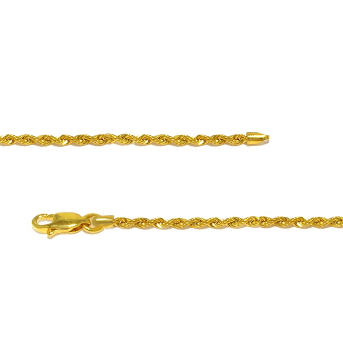 Juwelier Zwartevalk - 14 karaat gouden rope ketting 1.6mm/45cm