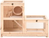 LAHA Cage pour hamster - Hamster - Cage pour cochons d'Inde - Cage pour rats - Cage pour Rongeurs - Cage pour hamsters - Maison pour hamsters - Maison pour cochons d'Inde - Cage pour cochons d'Inde - Bois - 81x40x60 cm
