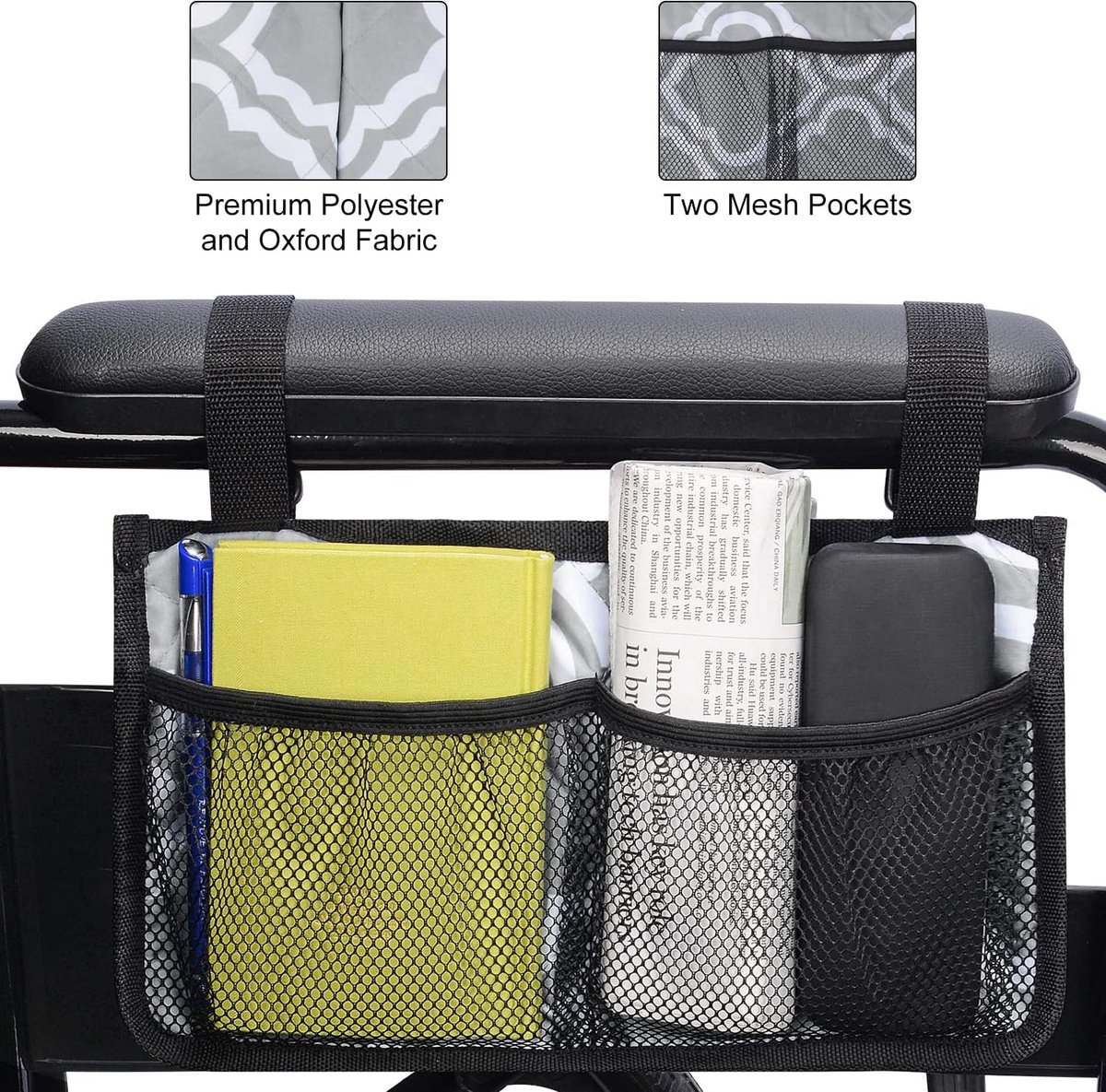 Goedkoopste rolstoel opbergtas - Veilige opbergtas voor rolstoelen, mobiliteitshulp rolstoelaccessoires tas voor ouderen senioren