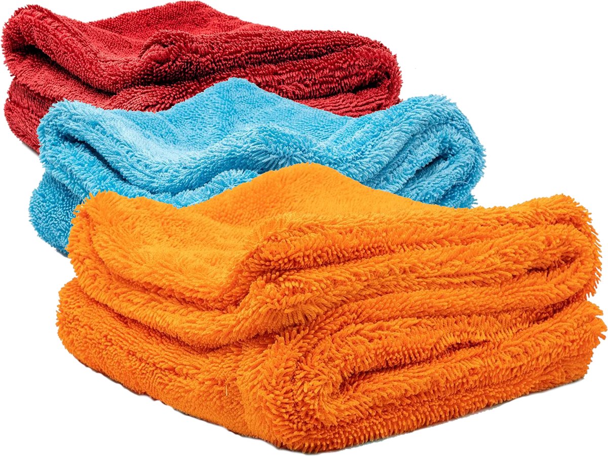 Goedkoopste Set van 3 Droogdoeken 40 x 60 cm 1400 ! GSm. Voor badkamer in huis, camper of caravan. Ideaal voor het snel, veilig en grondig drogen van wanden, vloer, glas en kranen.