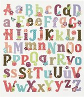 Stickers - Alfbabet - ABC - A tm Z - Letter Stickers - Kleurrijk - Kleine En Grote Letters - Creotime - 1 Vel