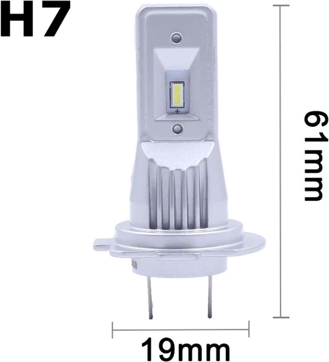Hoogwaardige Kwaliteits H7 LED lampen/6500k /Auto/Canbus / 2 stuks / 12V /