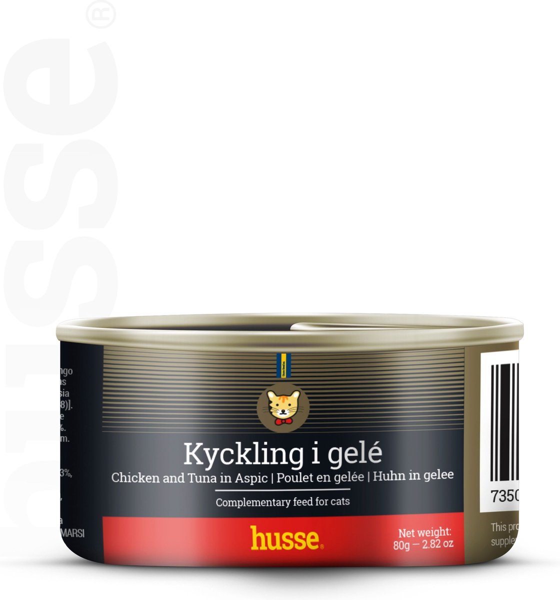 Husse - Kip in gelei - katten natvoer - 48 x 80g