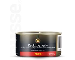 Husse - Kip in gelei - katten natvoer - 48 x 80g