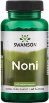 Swanson - Noni - Nonivrucht (Morinda citrifolia) 500mg - 60 Capsules