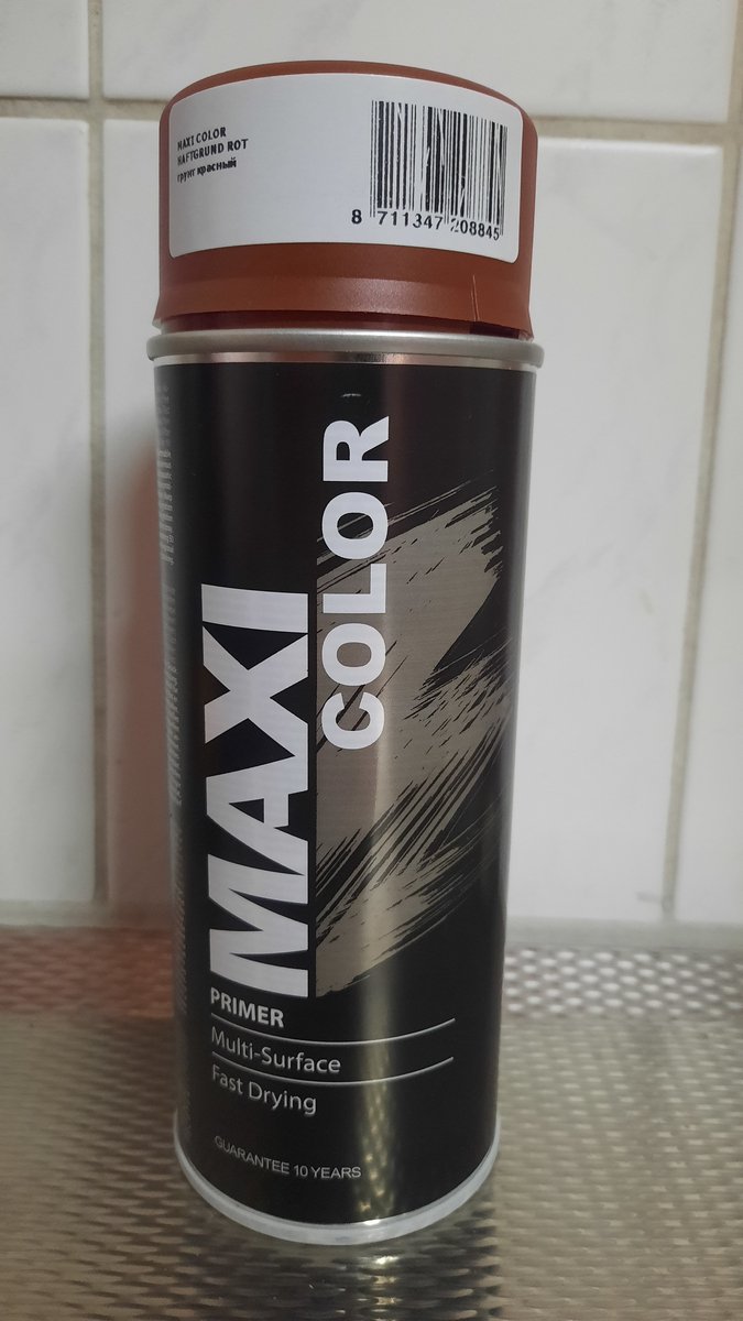 Maxi Color - Primer Rood - Spuitbus - 400 ml - Grondverf