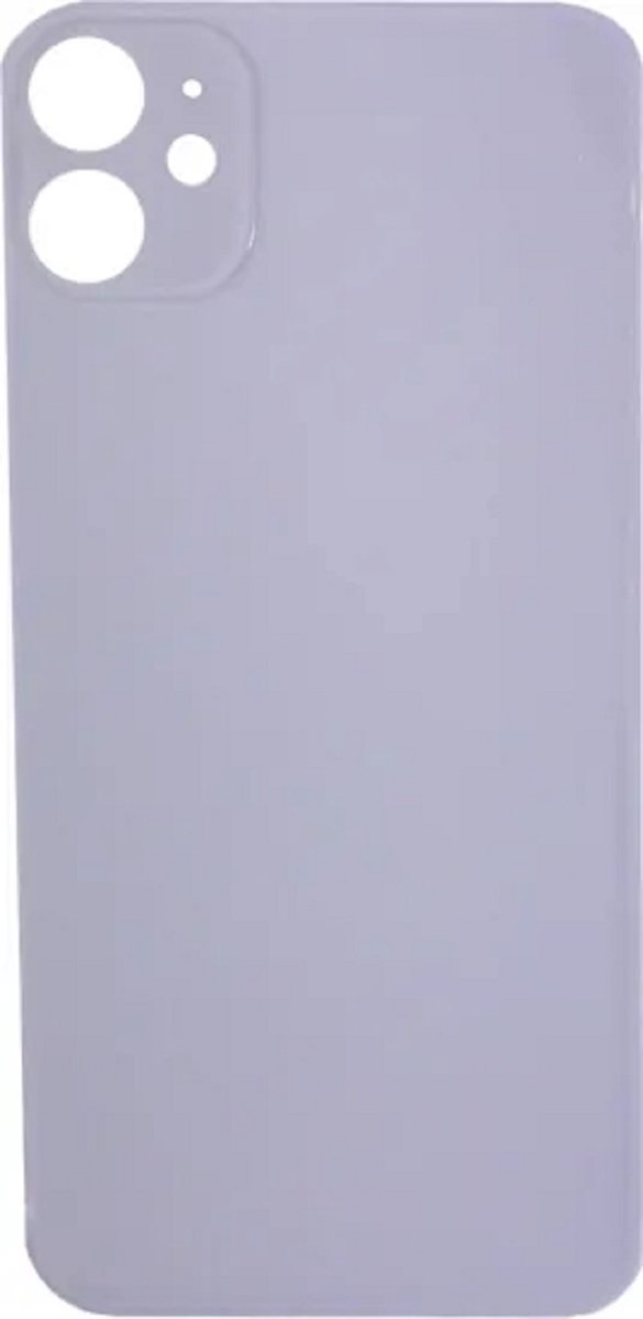 Voor iPhone 12 mini Achterkant Glas Behuizing Paars