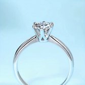 Verlovingsring Moissanite 1.0 ct mt 7