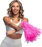 Boland - Pompom roze (34 cm) Roze - Volwassenen - Unisex - Cheerleader - Sport