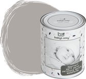 Baby's Only Peinture pour les murs mate pour l'intérieur - Chambre de bébé et chambre d'enfant - Urban Taupe - 1 litre - À base d'eau - Peinture Chambre de bébé - Facilement amovible