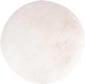 Heaven | Rond Hoogpolig Vloerkleed | Ivory | Hoogwaardige Kwaliteit | 200x200 cm