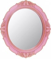 decoratieve spiegel vintage spiegel 30 x 40 cm ovaal roze