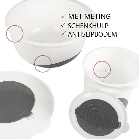 Mepal Chef it Mengkom met deksel, antislipbodem, magnetron- en vaatwasmachinebestendig, kom, materiaal bestand tegen 110 °C, 3000 ml, saliegroen (Nordic Sage