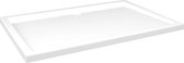 vidaXL Receveur de douche rectangulaire 80 x 120 cm Blanc ABS