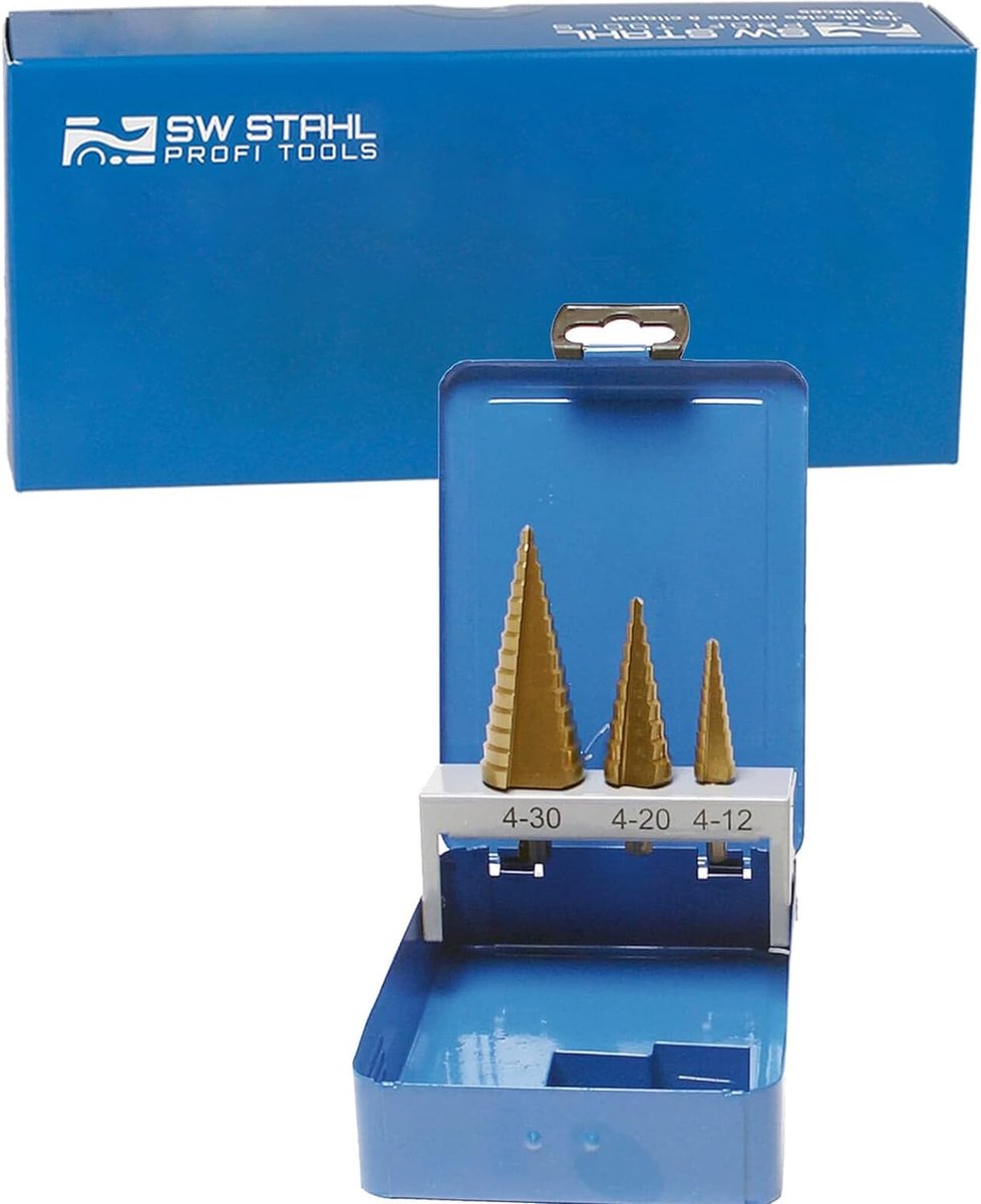SW-Stahl 82415L HSS trappenboorset TIN, 3-delig