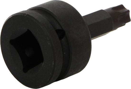 Zwarte stalen T60 Torx slagdoppensleutel met 3/4 inch aandrijving.