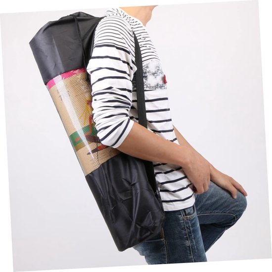 Yogatas - Tas voor yogamat - Yogamattas- met trekkoord-Sporttas-Yoga koker tas-2 stuks yogamat tas -crossbody tas voor dames fitness -draagtas — afbeelding 3