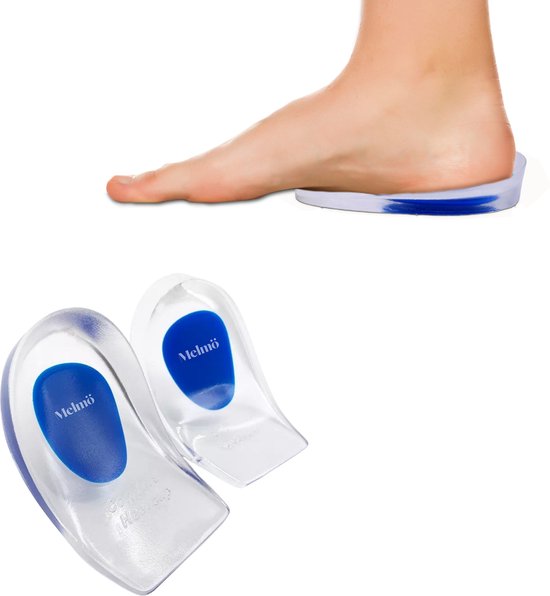 Melmo Hielspoor Zooltjes Gel Inlegzolen Hielbeschermers 2 stuks Maat 40 45 Blauw bol
