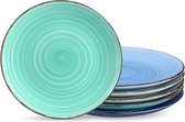 Bord,6-delige set Bonita platte borden bestaande uit 6 platte borden