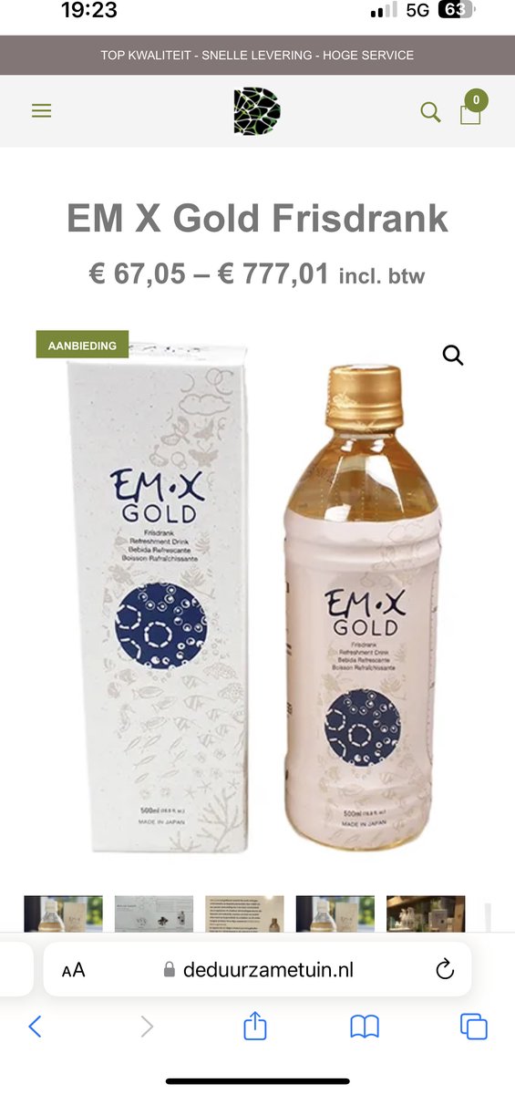 EM Agriton EM X Gold® Frisdrank met Antioxidant