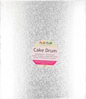 FunCakes Cake Drum Rechthoek - Zilver - 35,5x30,5 cm / 12 mm - Taartonderlegger - Taartkarton