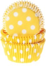 Coffrets à cupcakes House of Marie (moules à pâtisserie) - Dots Yellow - pk / 50