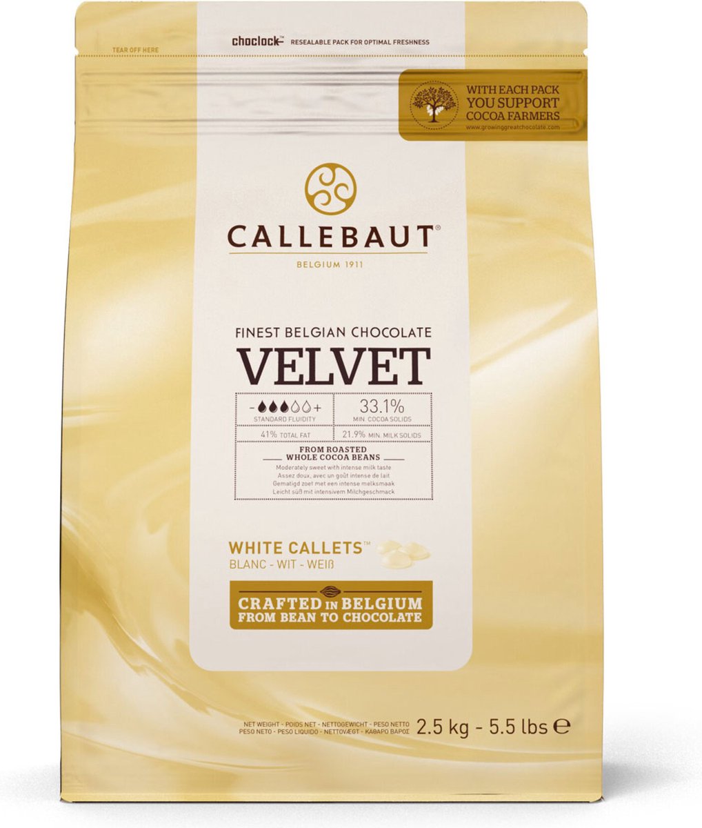 Callebaut Chocolade Callets -Velvet- 2,5kg
