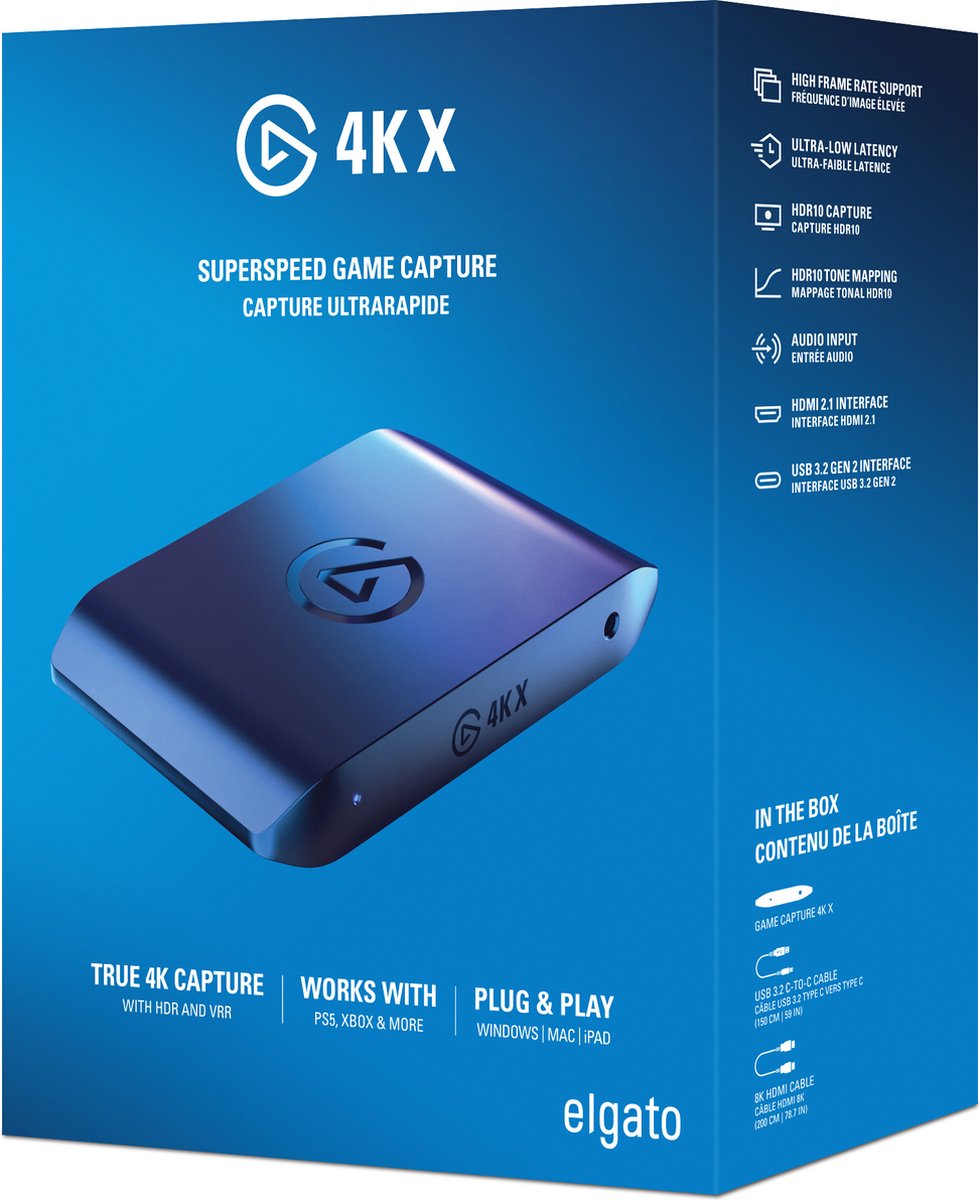 Elgato 4K X - Game Capture Card - PS5, Xbox Series X|S, Switch, PC & Mac thumbnail 8