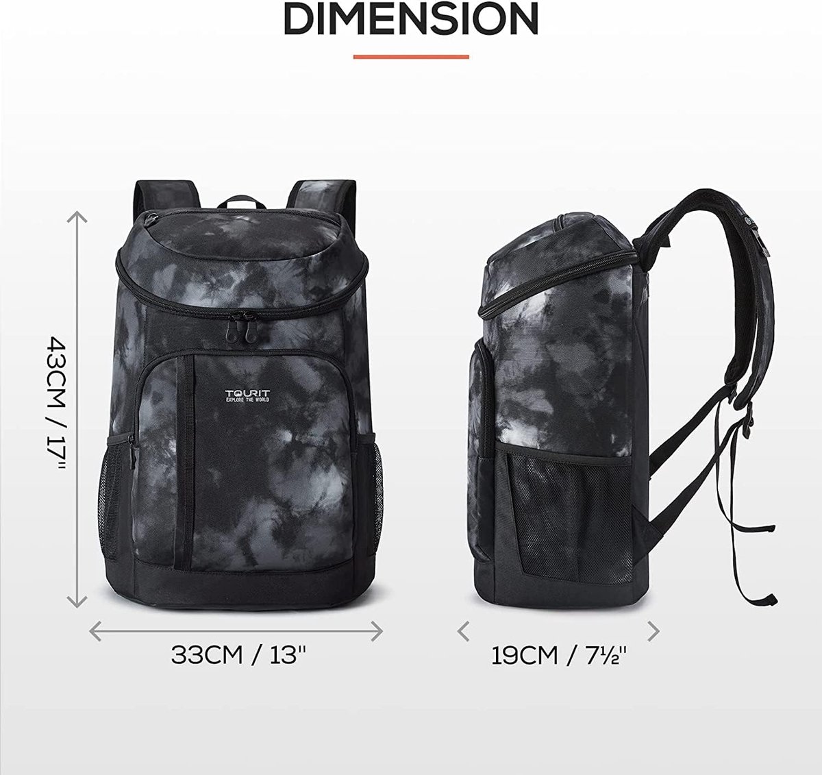 TOURIT Sac à Dos Isotherme Imperméable Ultra Léger 25L pour Picnic