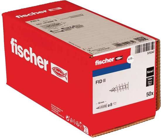 Fischer 570350 FID II Plus Dämmstoffdübel 80 mm 2 St