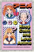 Poster Keep Calm and Love Anime 61x91,5cm
