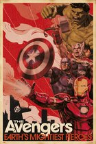 Grupo Erik Marvel Avengers Earths Mightiest Heroes Poster - 61x91,5cm