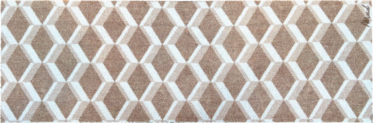 Mad About Mats Irma - loper - schoonloop/scraper - wasbaar - 50x150cm Beige