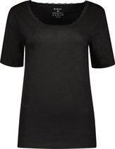 Gino Santi Dames Thermo Shirt lace Zwart | Maat XL