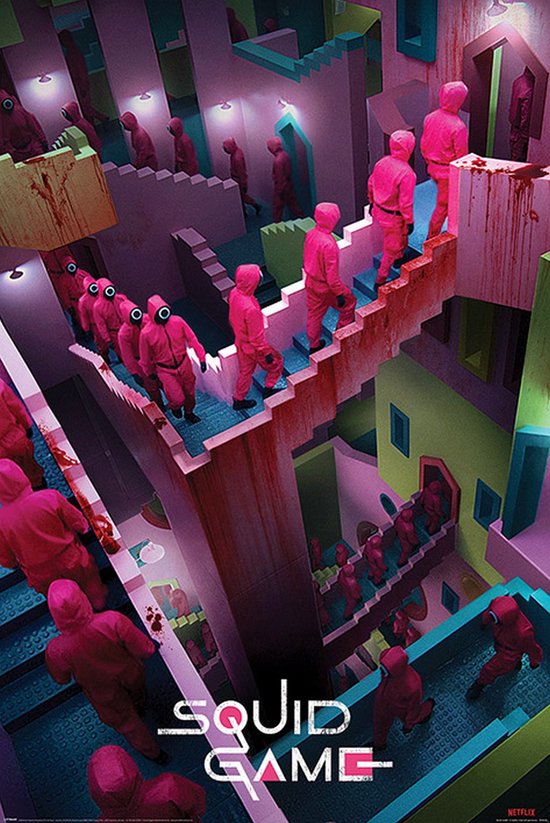 Poster SQUID GAME - CRAZY STAIRS