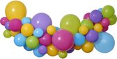 Gemar - Ballonnenboog Kleurrijk - 2 meter - Kinder Verjaardag Versiering - Feest Decoratie -Ballonnen - carnaval- Ballonnenboog Verjaardag 65 stuks - Helium Ballonnen -