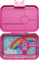 Yumbox Tapas XL - lekvrije Bento box lunchbox - 4 vakken - Malibu Purple / Rainbow tray