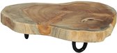 Serveerplank - Tapas plank - Broodplankje - Teak houten onderzetter - TEAK Snede 35 cm