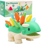 Dino voor Motorische Ontwikkeling - Montessori Speelgoed - Baby Speelgoed 6 Maanden - Baby Speelgoed 0 Jaar - Baby Speelgoed 1 Jaar - Educatief Speelgoed voor Kinderen
