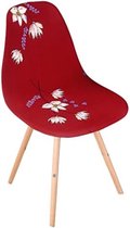 Stoelhoezen 6 stuks - Stoelhoezen eetkamerstoelen - stoelhoezen stretch - Rood