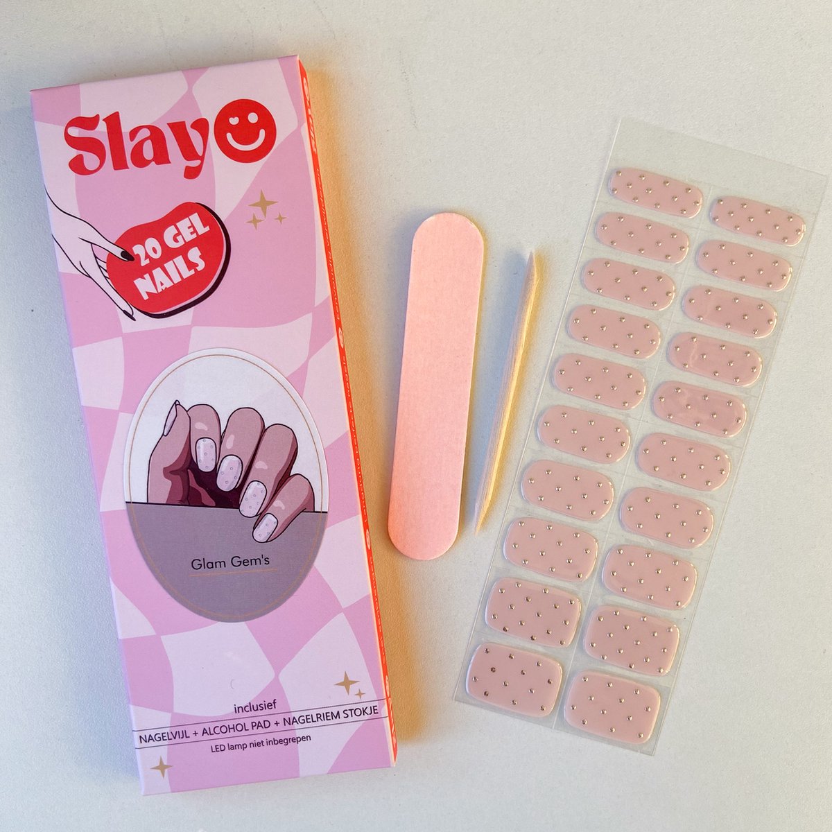 Slayo© - Gellak Stickers - Glam Gem's - Nagelstickers - Gel Nail Wrap - Nail Art Stickers - Nail Art - Gellak Nagels - Gel Nagel Stickers - Nail Wraps - LED/UV lamp nodig