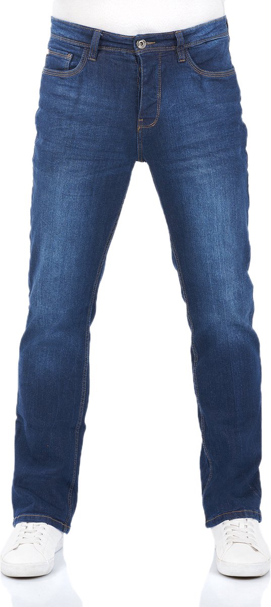 riverso Heren Jeans Broeken RIVFalko bootcut Fit Blauw Volwassenen Denim Jeansbroek