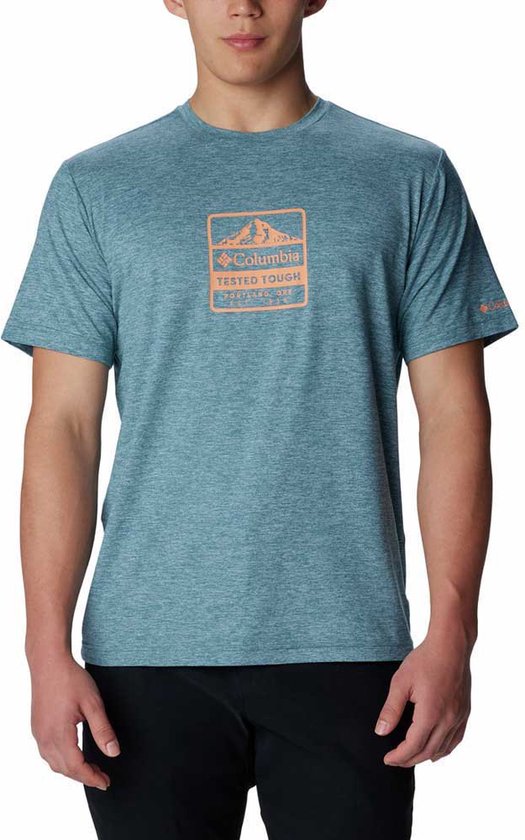 Columbia Kwick Hike™ T-shirt Met Korte Mouwen Blauw M Man