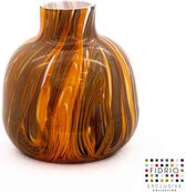 Design Vaas Turin - Fidrio ZENITH - glas, mondgeblazen bloemenvaas - hoogte 20 cm