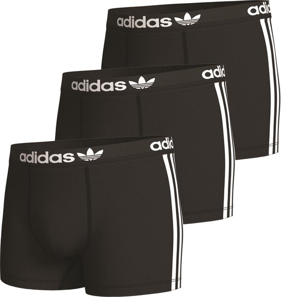 Adidas Originals Trunk (3PK) Heren Onderbroek - zwart - Maat M