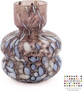 Design vaas Sienna - Fidrio PETAL - glas, mondgeblazen bloemenvaas - hoogte 25 cm