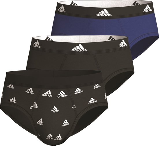Adidas Sport Brief (3PK) Heren Onderbroek - multicolor - Maat XL