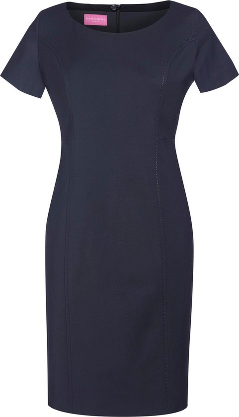 Jurk Dames 44 EU (16 UK) Brook Taverner Navy 54% Polyester, 2% Lycra, 44% Wol