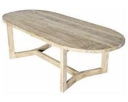 Van der Leeden Teak Tuintafel Ovaal 260x110 cm - Natural