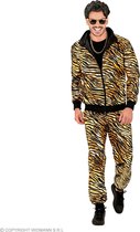 Widmann - Leeuw & Tijger & Luipaard & Panter Kostuum - Born To Wild As A Tiger Trainngspak Goud Kostuum - Goud - Small - Carnavalskleding - Verkleedkleding